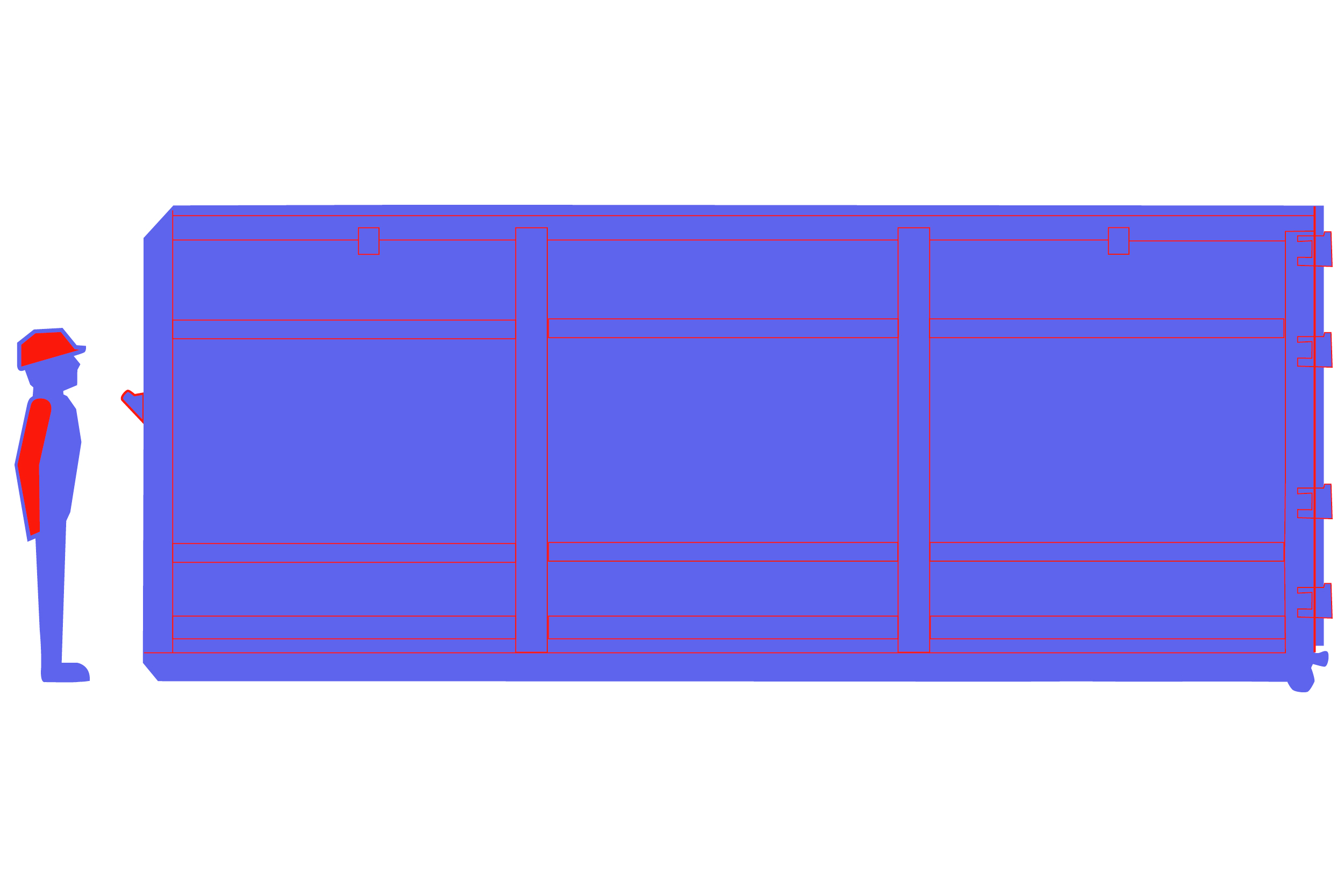 Abrollmulde 40m³