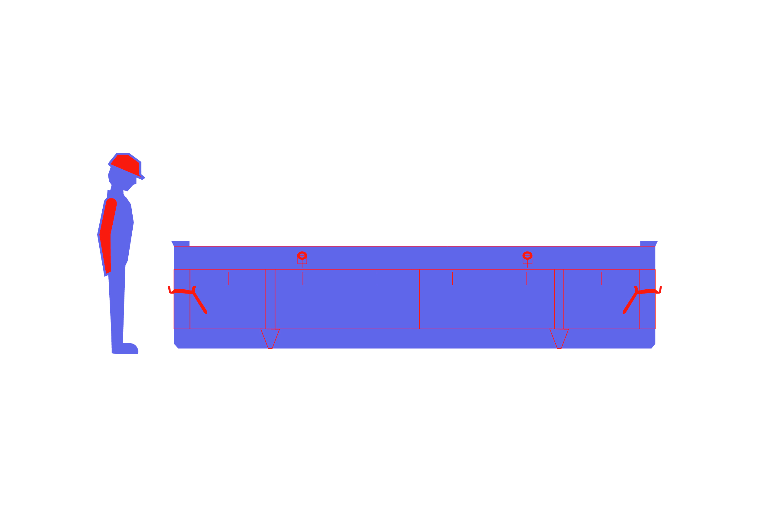 Flachmulde 4m³